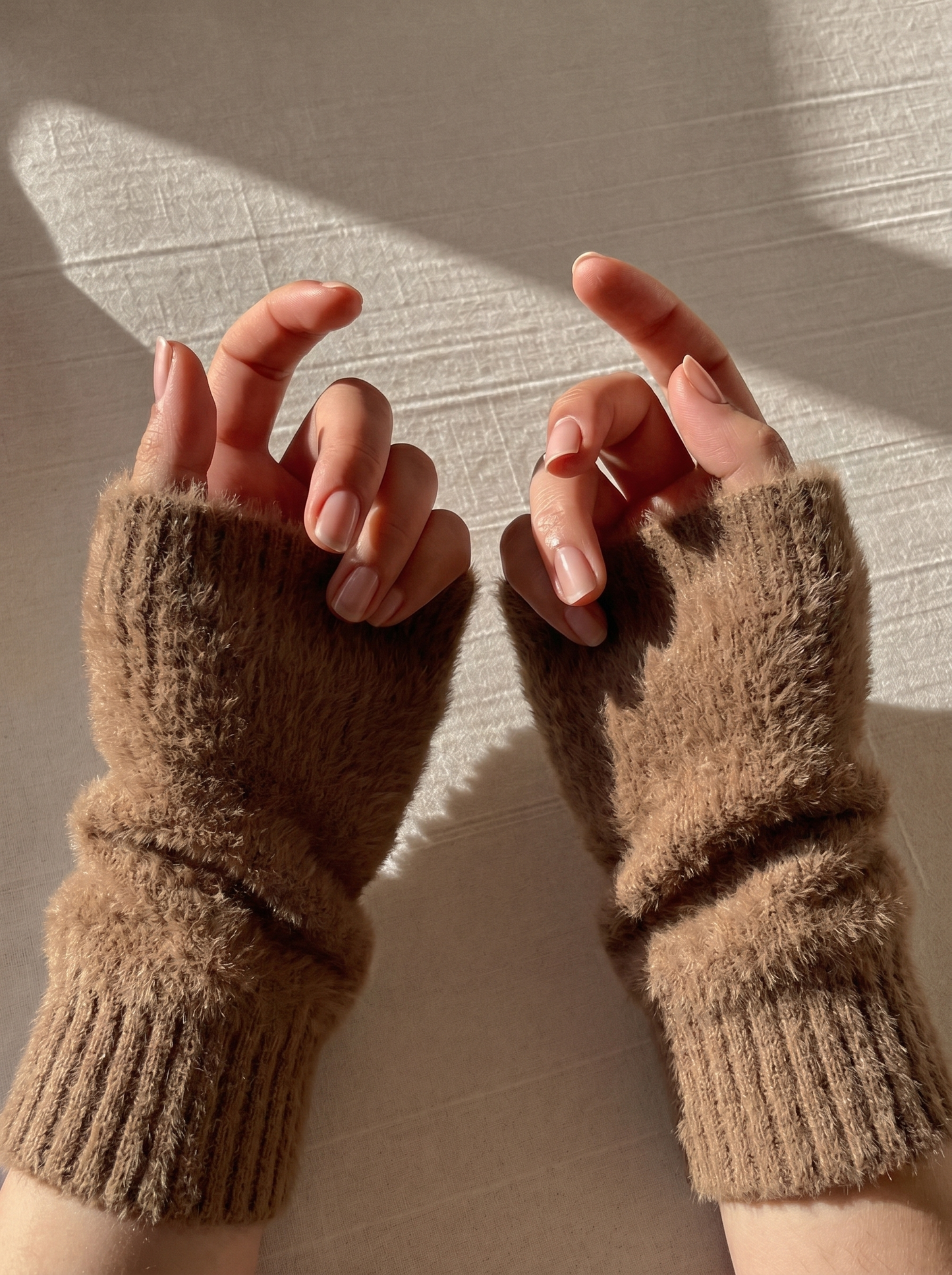 PlushWarm Half-Finger Gloves